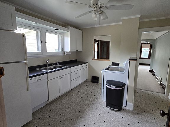 Kitchen and view of great room