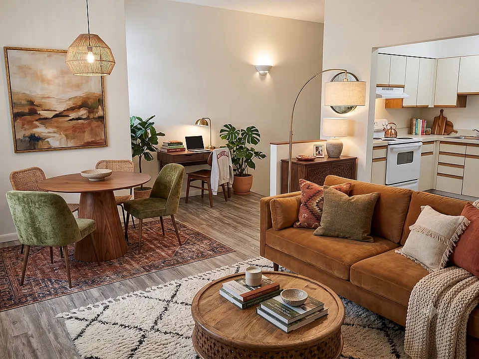 Living Room & Open Kitchen
