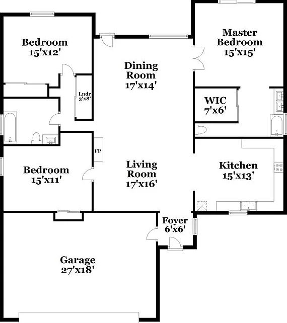 4 bed, 2.0 bath, 1581 sqft, $2,230 — Photo 2