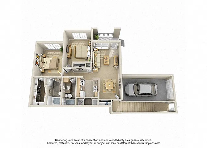 Floor plan Two Bedroom