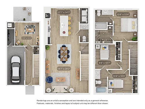 Floor plan Townhome THD