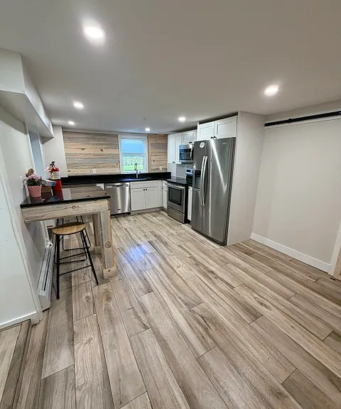 Kitchen and dining area