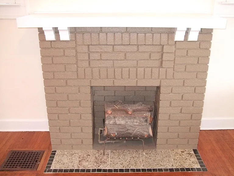 decorative fireplace-no heat loss