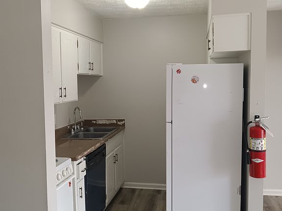 Kitchen with Fridge, Stove, dishwasher and microwave
