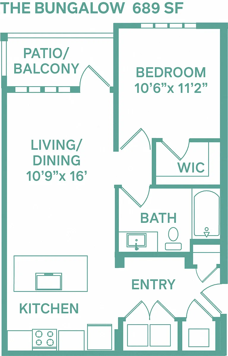 Floor plan Bungalow (Classic A1)
