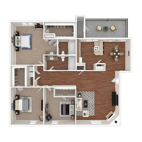 Floor plan Three Bedroom