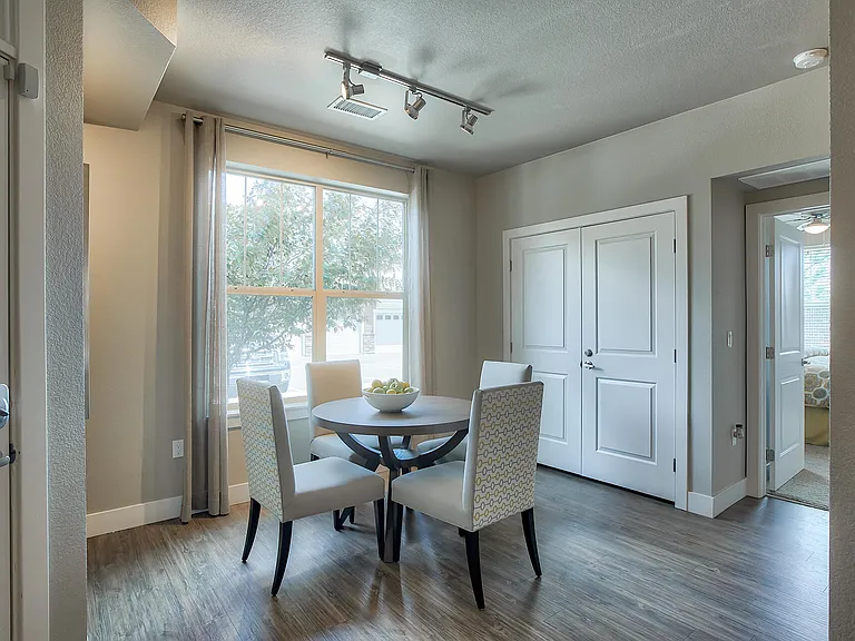 Enjoy space for a full dining room in your apartment home