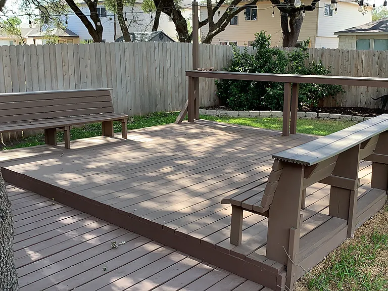 Backyard deck
