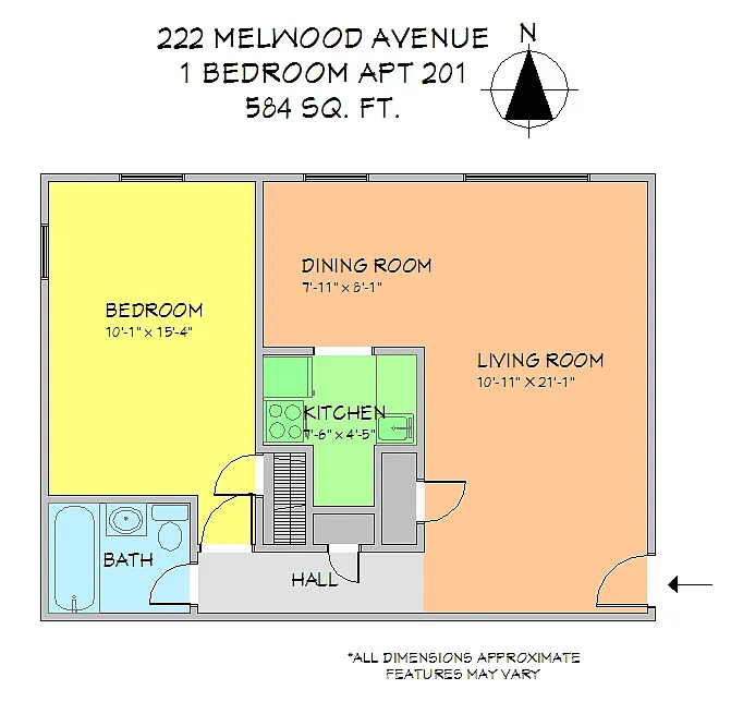 Floor plan 1 Bedroom for Summer 2026