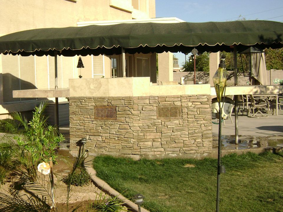 Covered BBQ Island