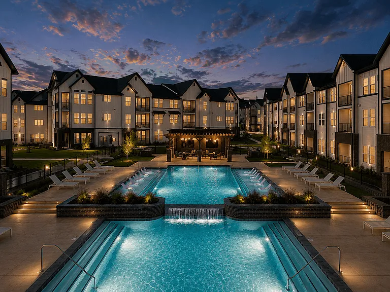 Refreshing at The Bluewood apartments in Kerrville TX Resort Style Pool at The Bluewood