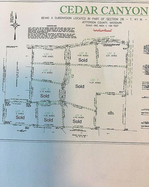 Cedar Canyon- 3 lots left