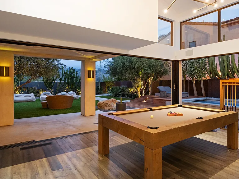 Enjoy a challenge game of pool while the sun sets.