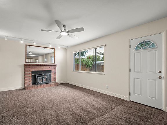 Living with door to back yard