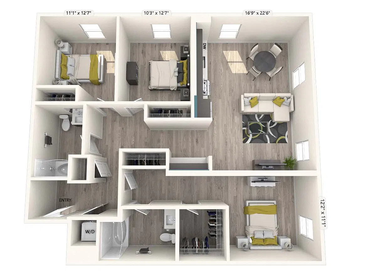 Floor plan 444