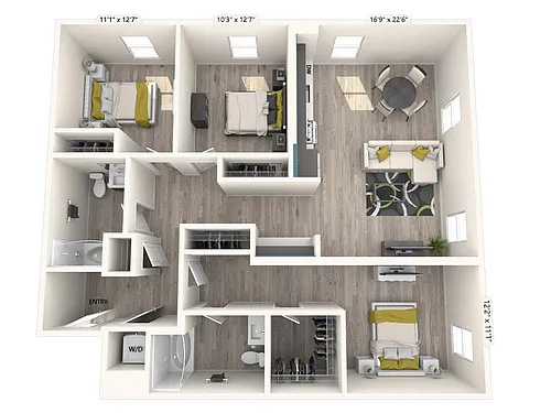 Floor plan 444