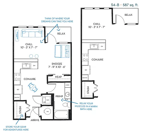 Floor plan D0X1D