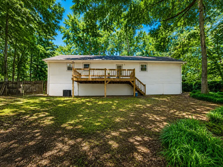 Rear of the home