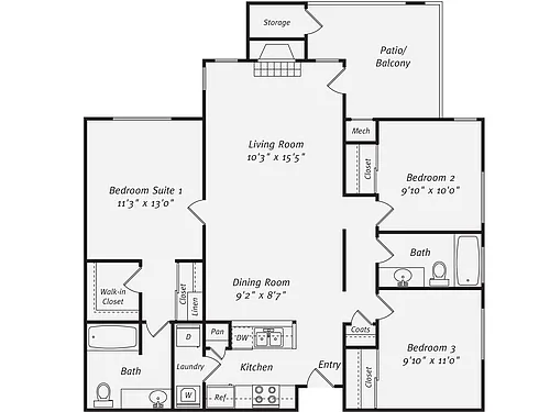 Floor plan C1G
