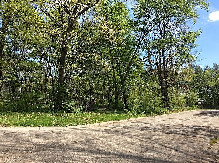Wooded lot looking south