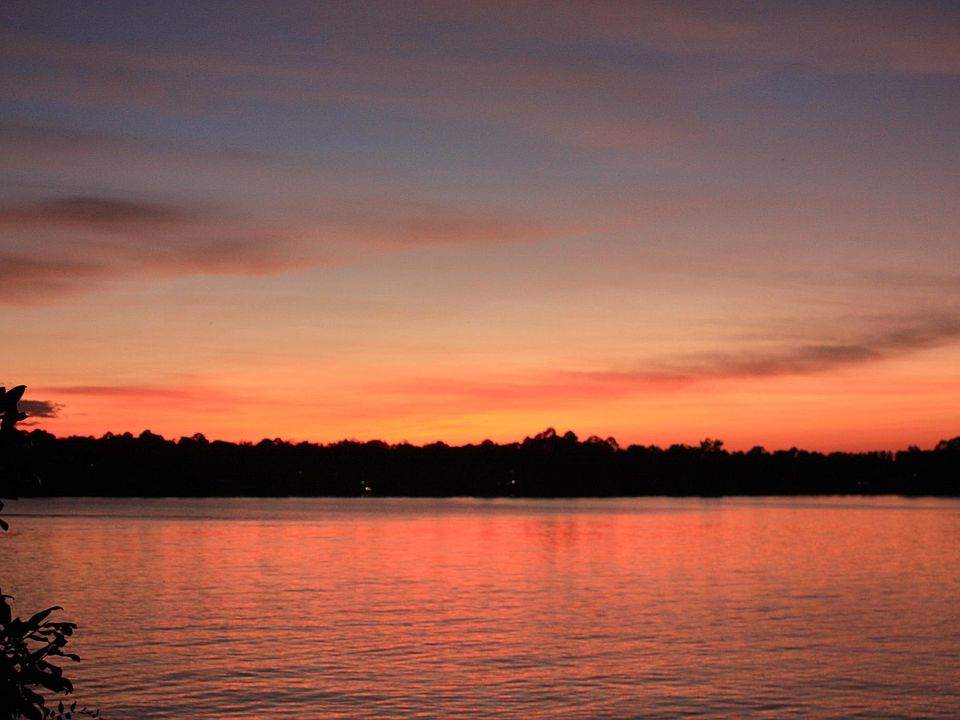 Lake Blackshear Sunset from this lot.