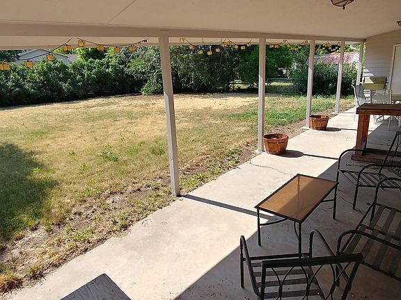 huge covered porch + yard