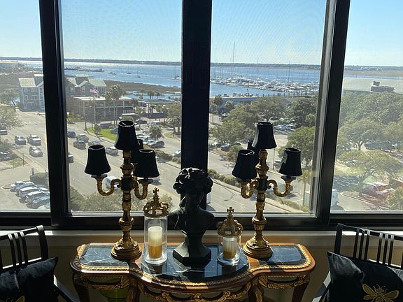 View from enclosed balcony