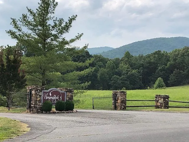 entrance to Hanging Rock Golf Course located across the street