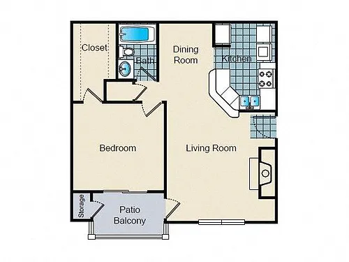 Floor plan One Bedroom