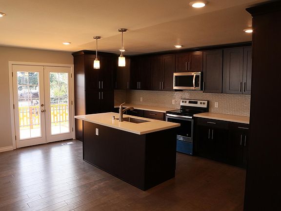 large open concept newly remodeled kitchen and living area w