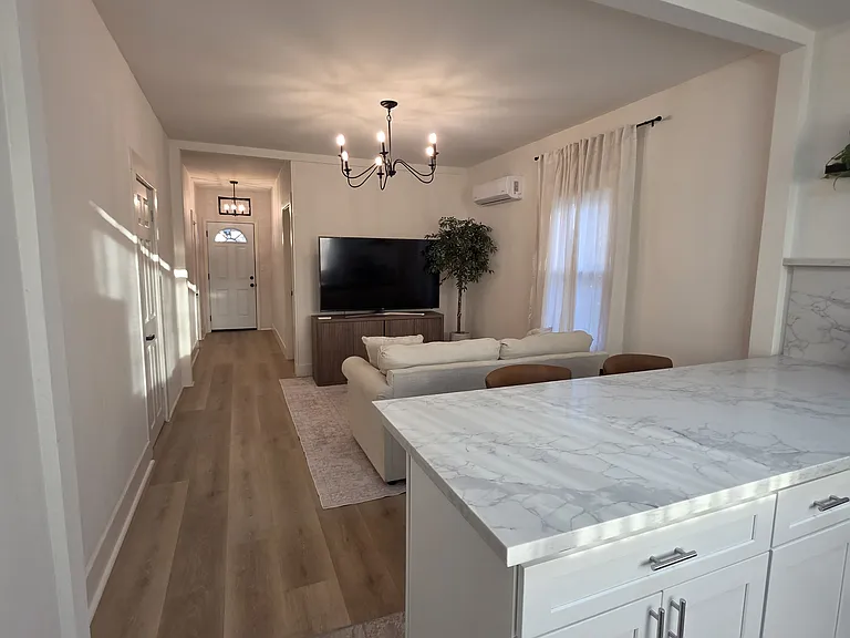 Living room and entrance