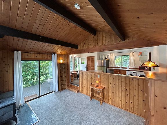 View of the kitchen from the living room