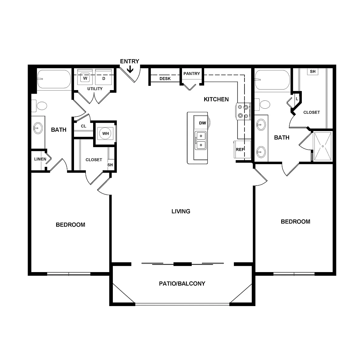 Floor plan 2X2