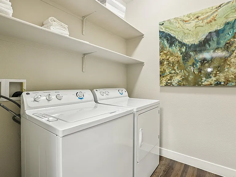 Spacious Laundry Room with Shelves