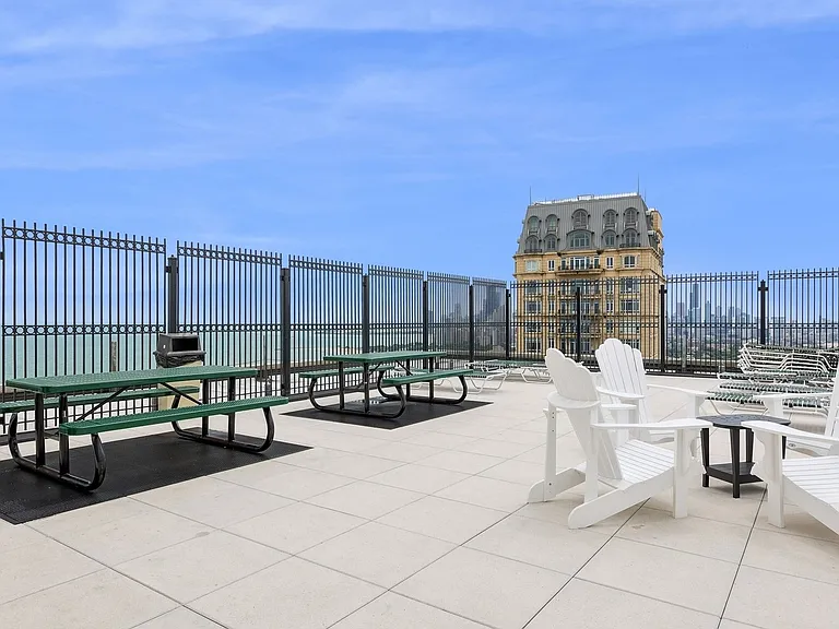 rooftop deck with grills