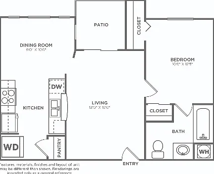 A2Q | 1 bed 1 bath | 706 sq ft A2Q | 1 bed 1 bath | 706 sq ft
