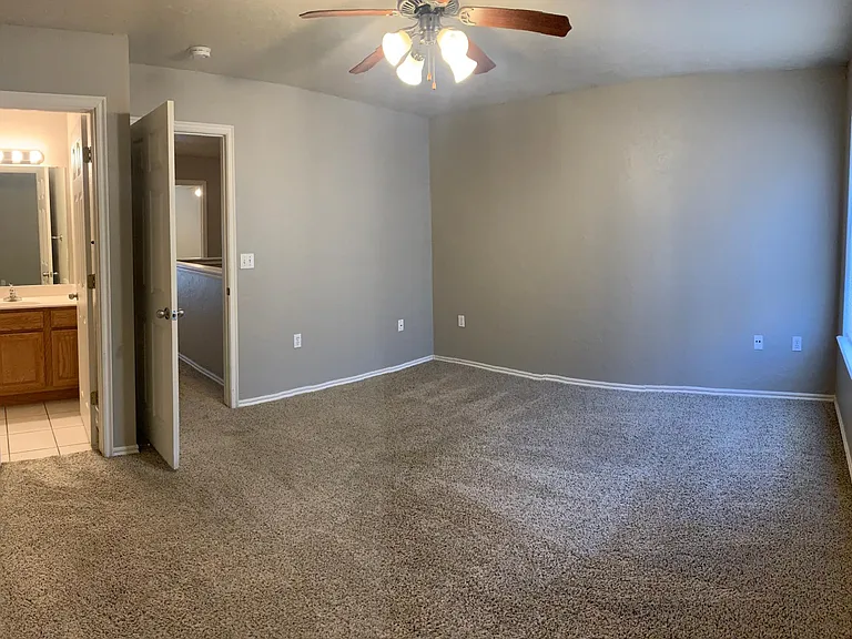 Master bedroom and bath