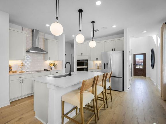Kitchen with Island Bar Seating