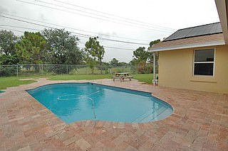 Solar Htd Pool w/ marble deck