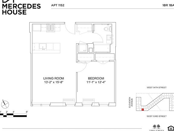 2nd image of 550 W 54th St #1152