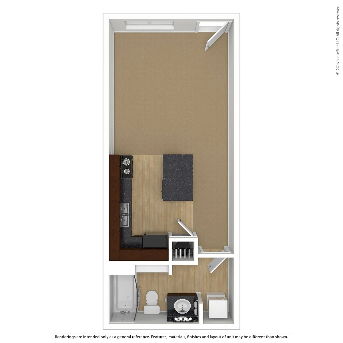 Floor plan Studio A
