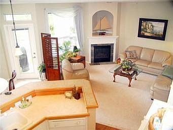 The living room filled with the morning sunshine.