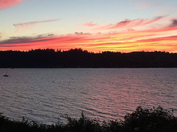 sunset from the deck