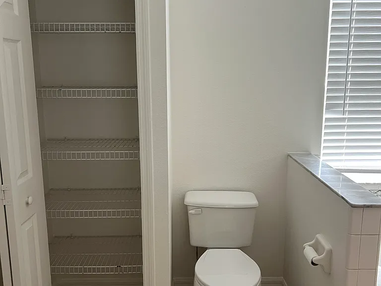 Closet in master bathroom