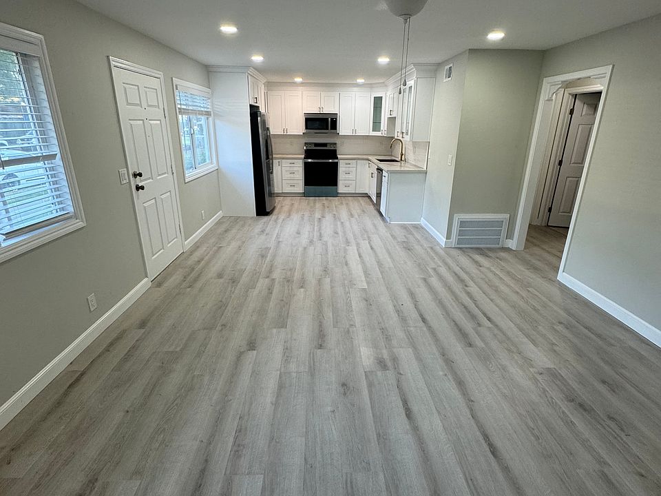 Kitchen and family room