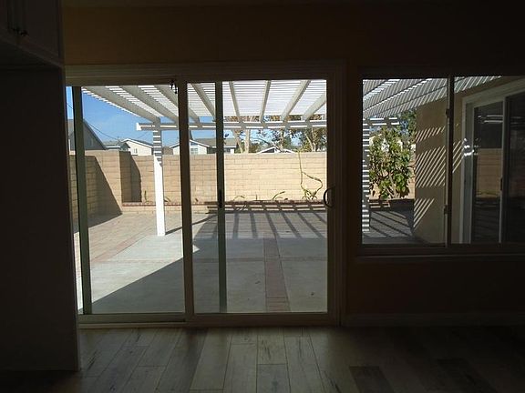 Sliding Door and Backyard
