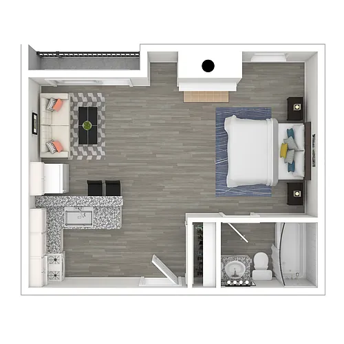 Floor plan Studio - Renovated