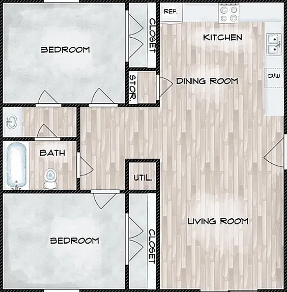 Two Bed Two Bed