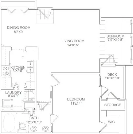 One Bed One Bath with Patio/Sunroom-Renovated One Bed One Bath with Patio/Sunroom-Renovated