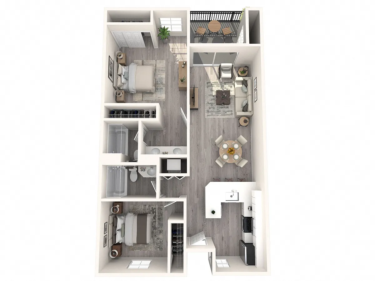 Floor plan 2X2 C